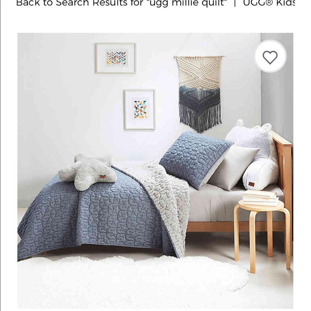 LAST ONE! NWT UGG Milo Star Full/Queen Quilt Set - Picture 7 of 8